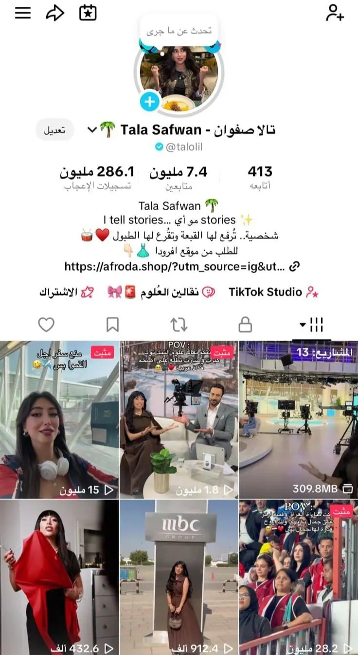 TikTok profile analytics